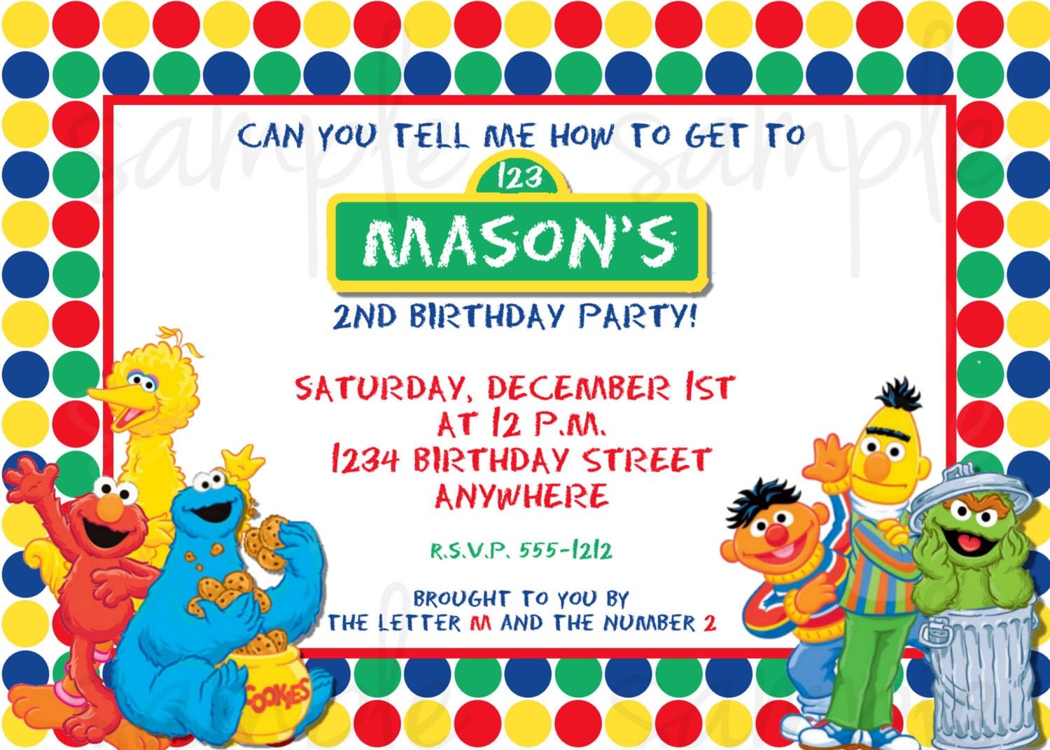 Sesame Street Party Invitations â Gangcraft Net